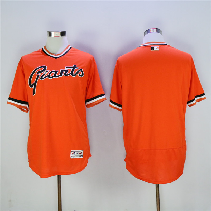 Men's San Francisco Giants Blank Orange 1978 Turn Back The Clock Flexbase Stitched MLB Jersey